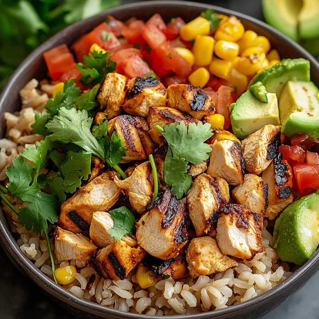 One Pan Chicken Burrito Bowl
