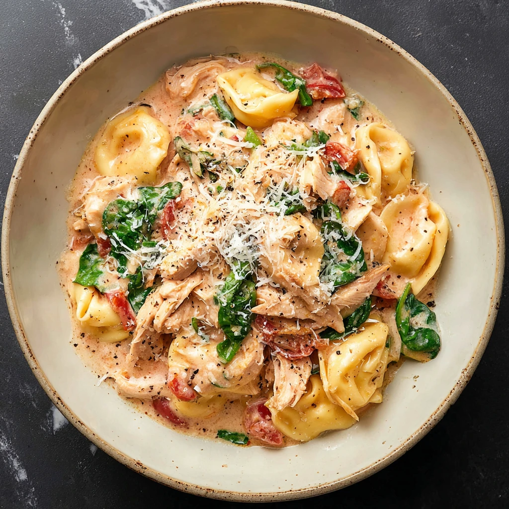 One Pan Tortellini With Chicken