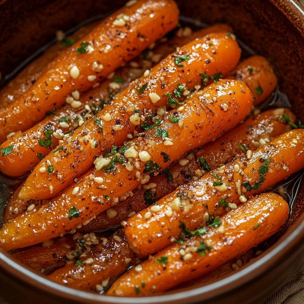 Parmesan Garlic Roasted Carrots