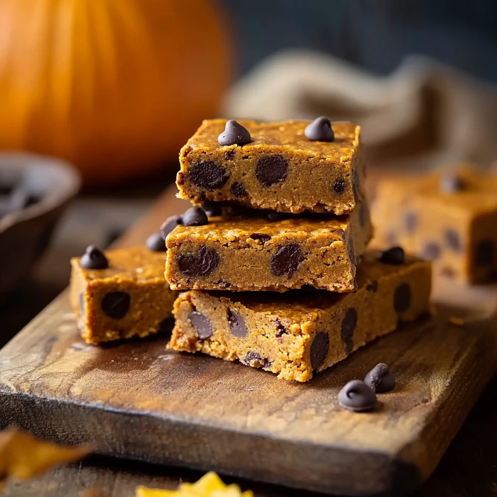 Pumpkin Chocolate Chip Protein Bars