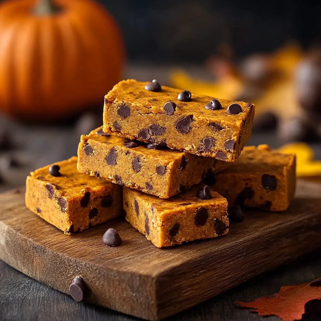 Pumpkin Chocolate Chip Protein Bars