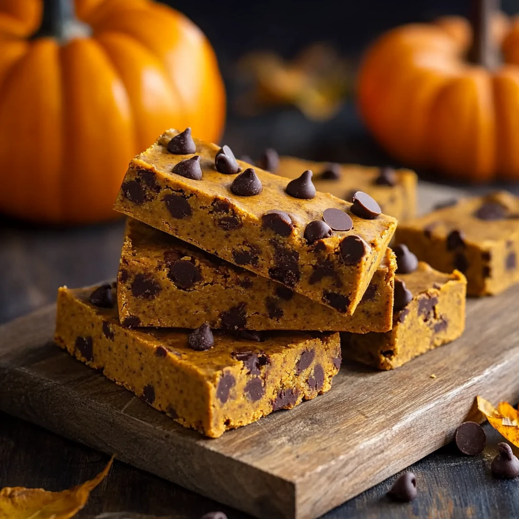 Pumpkin Chocolate Chip Protein Bars