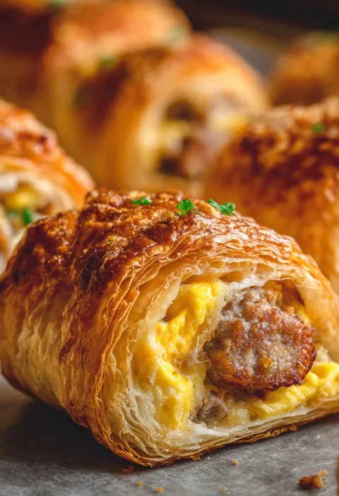 Sausage Egg Cheese Rollups