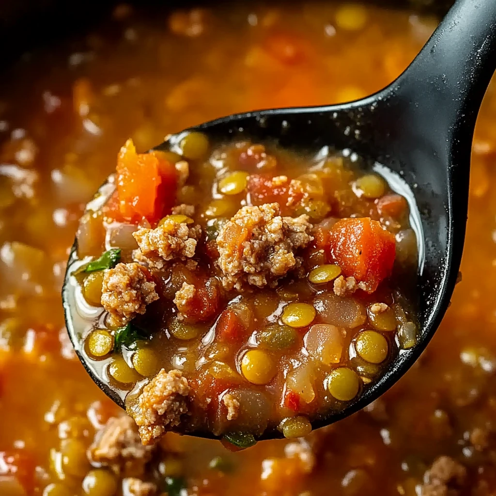 Slow Cooker Sausage Lentil Soup (Easy & Hearty)
