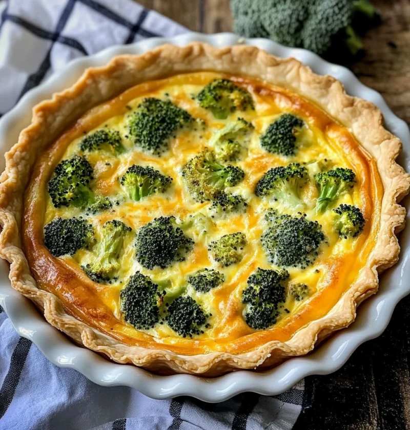 Broccoli Cheddar Quiche Recipe