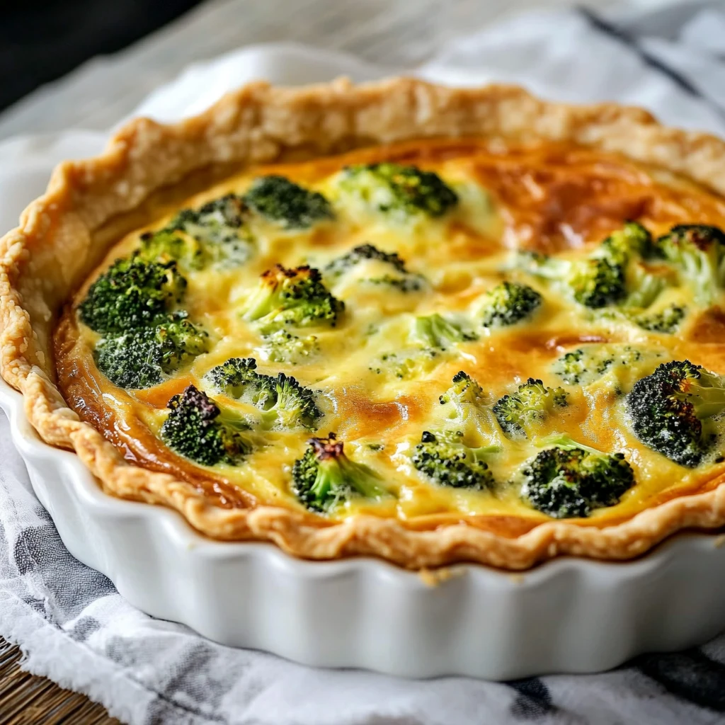 Broccoli Cheddar Quiche Recipe