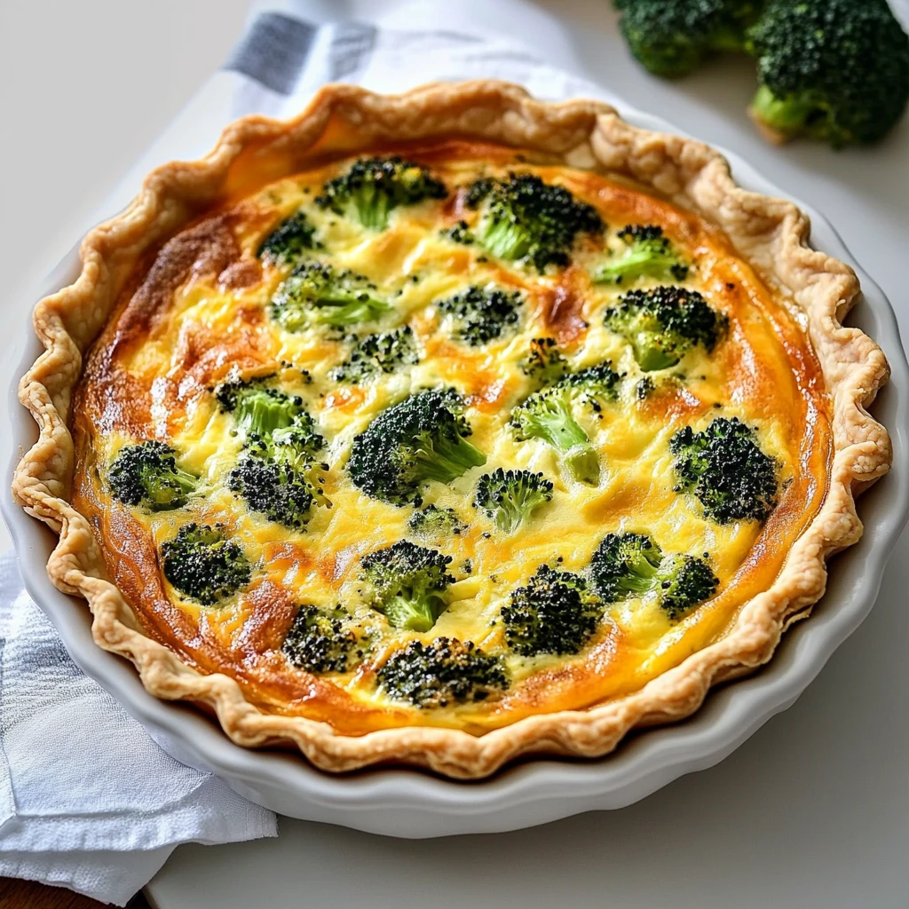 Broccoli Cheddar Quiche Recipe
