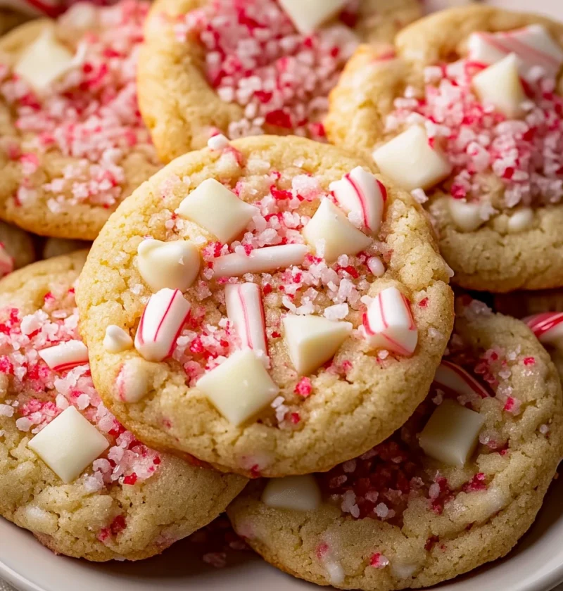 White Chocolate Peppermint Cookies