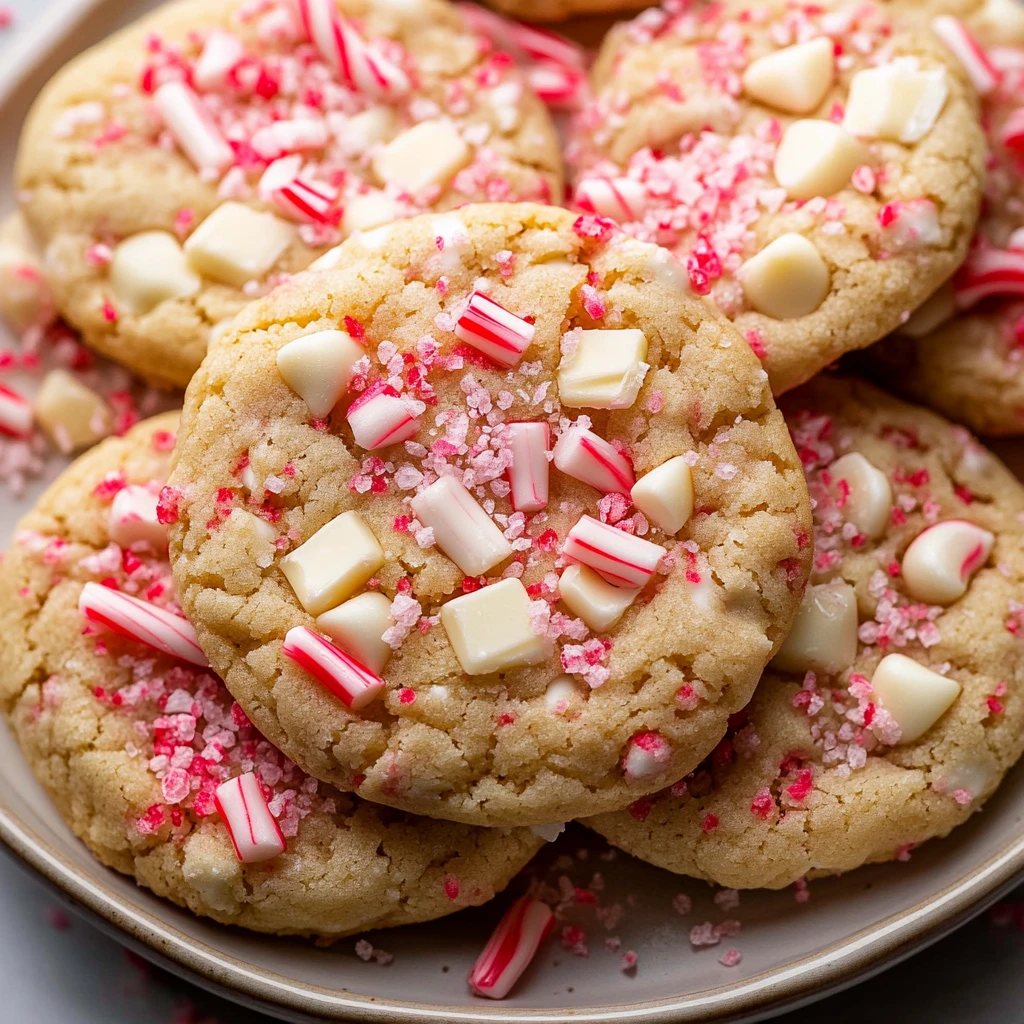 White Chocolate Peppermint Cookies