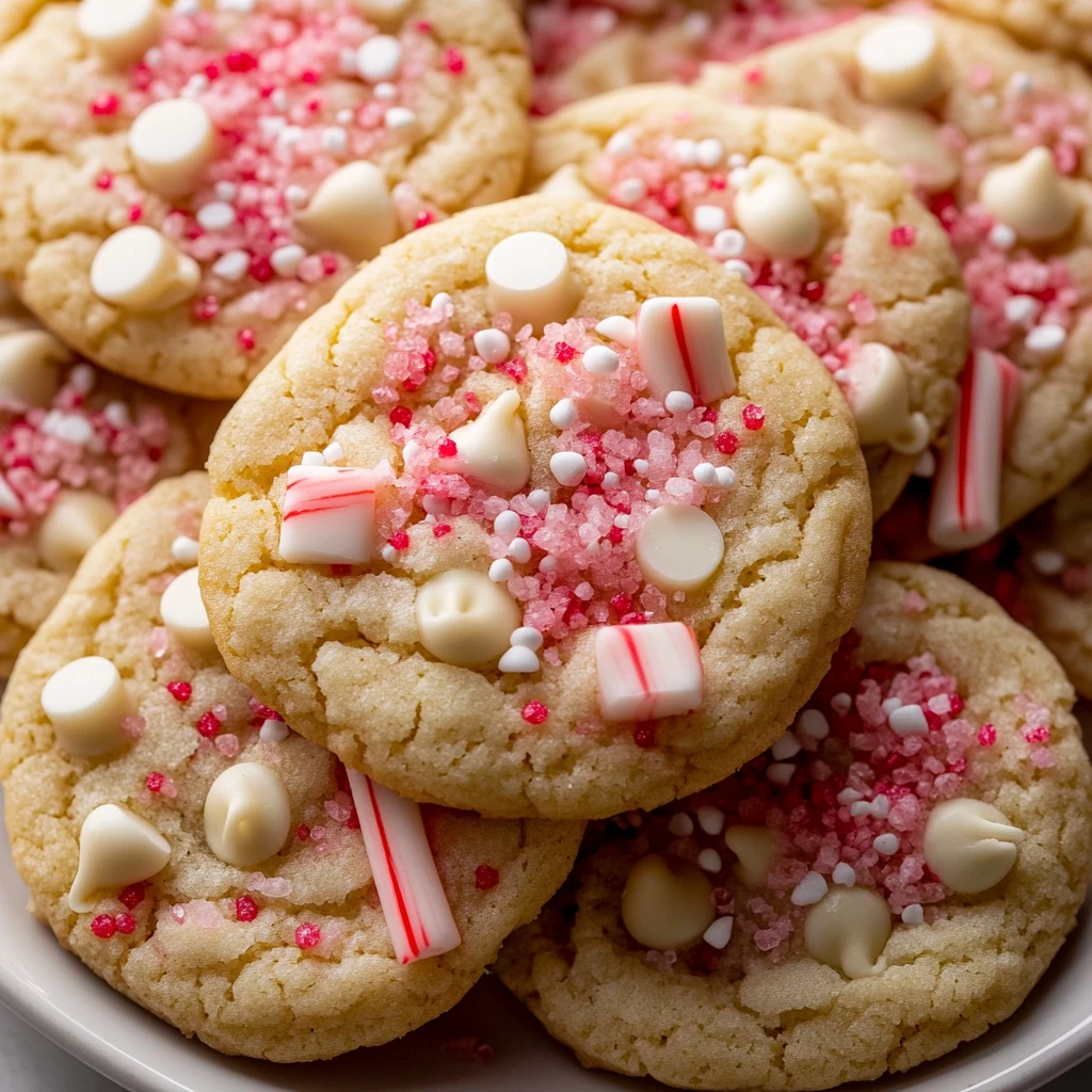 White Chocolate Peppermint Cookies