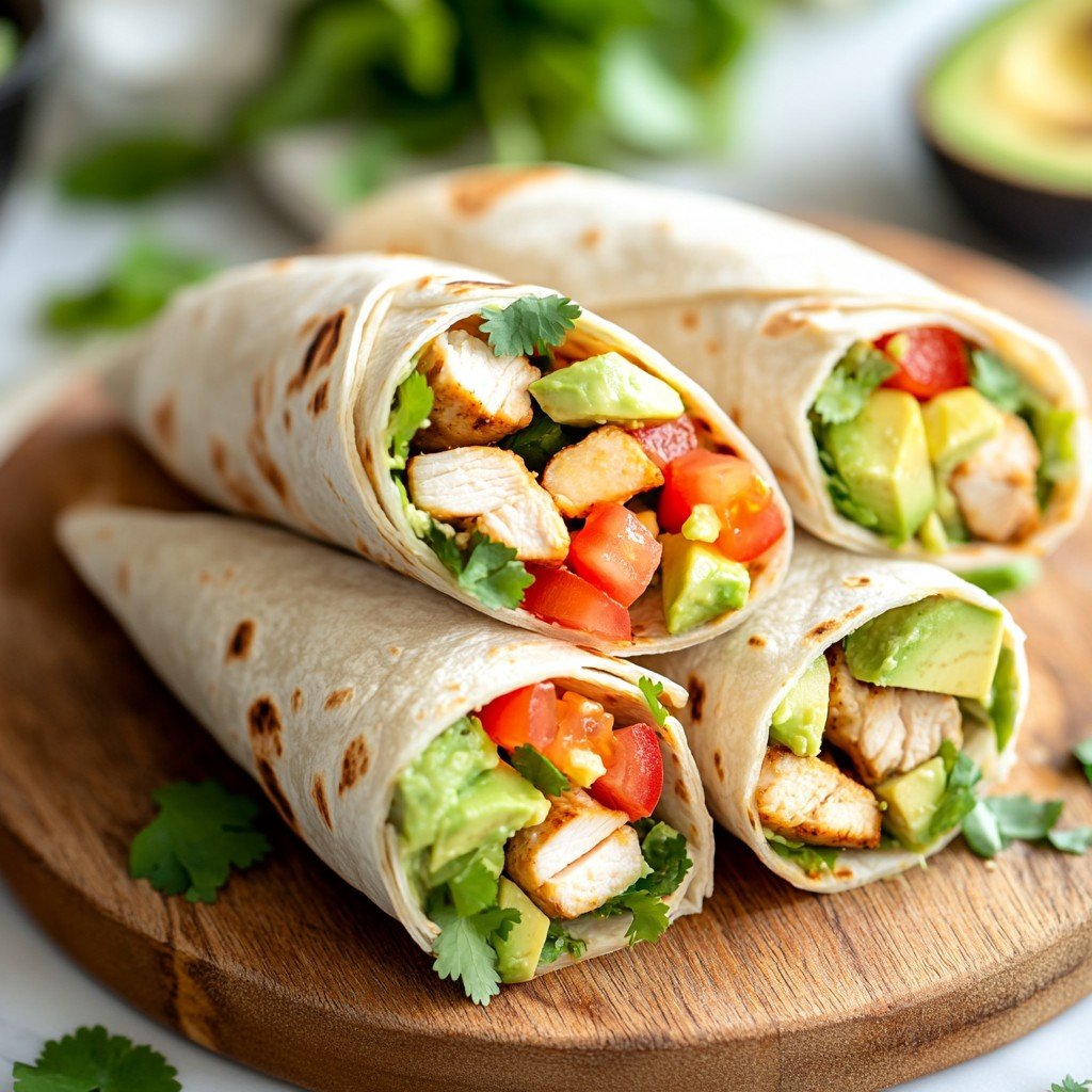 10-Minute Prep Chicken Avocado Ranch Burritos for Busy Weeknights