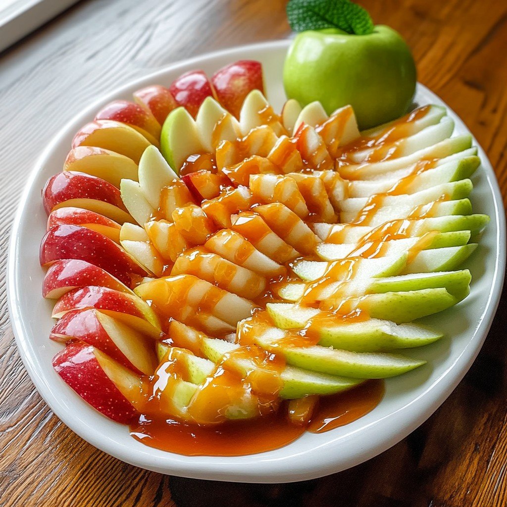 10-Minute Salted Caramel Apple Fries Board