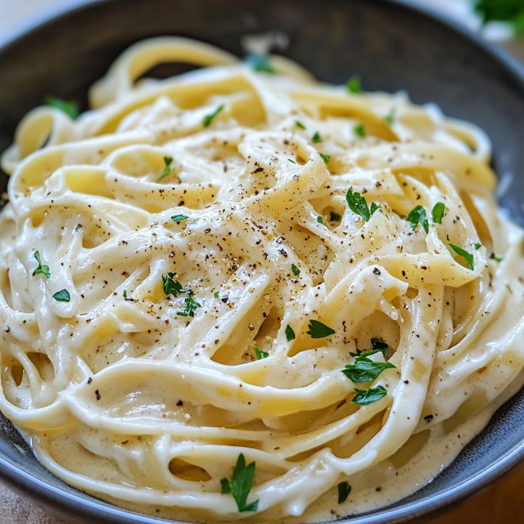 Best Ever Creamy Fettuccine Alfredo PastaQuick & Easy Savory Valentine’s Day Dinners