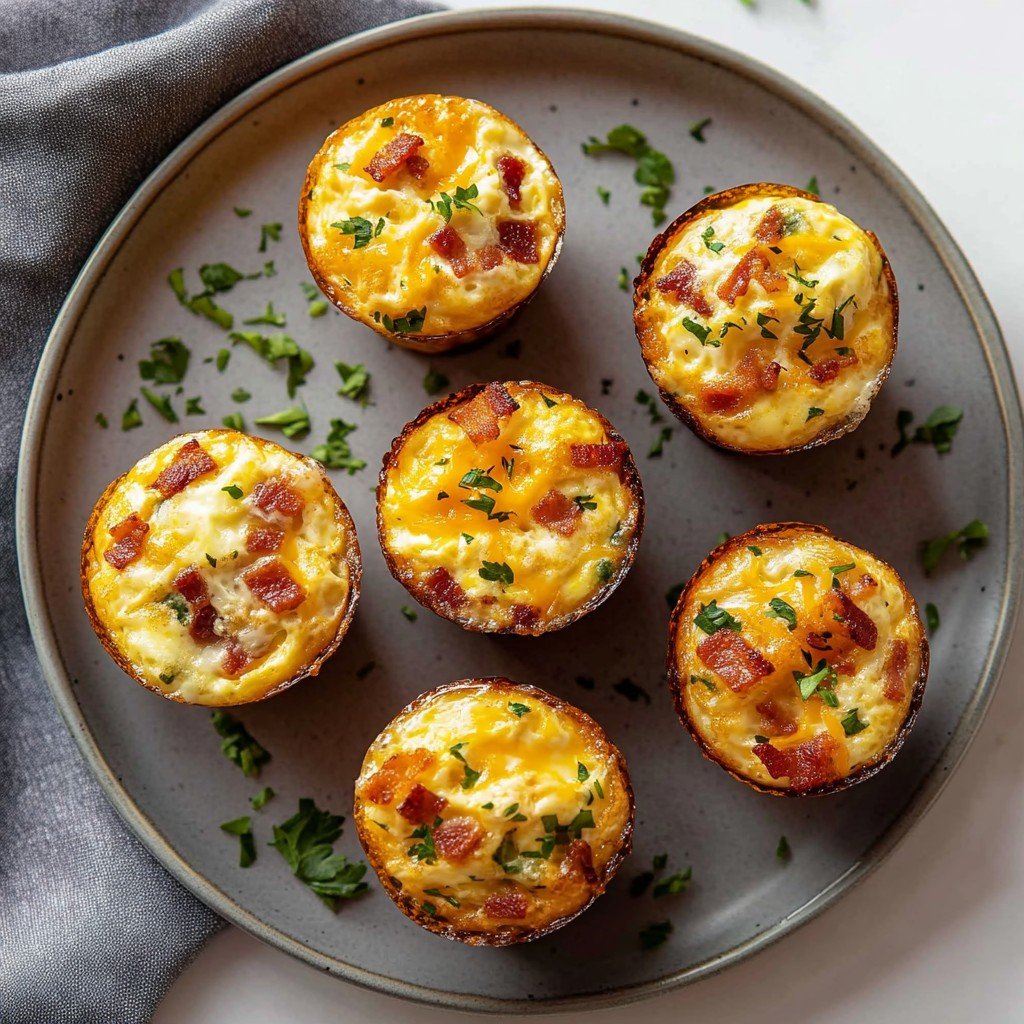 Cheesy Muffin Tin Cottage Cheese Egg Bites