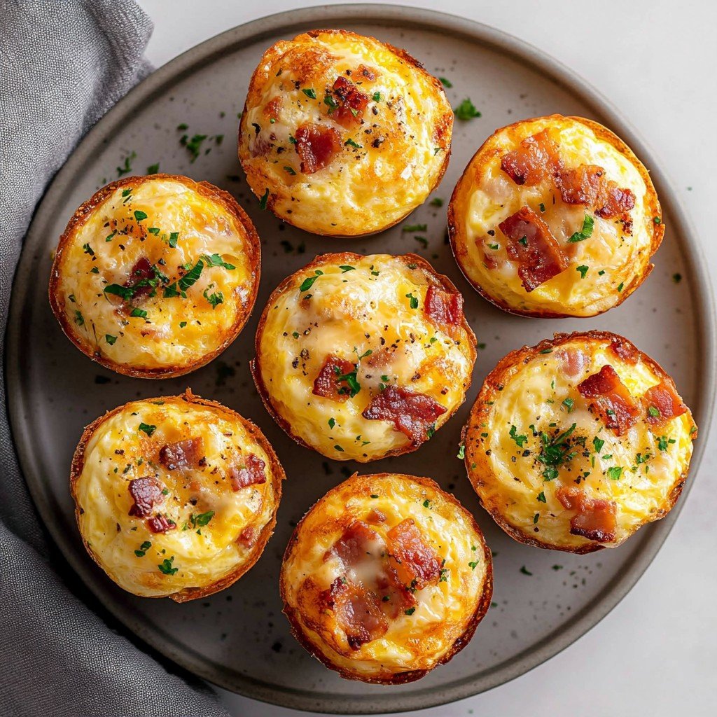Cheesy Muffin Tin Cottage Cheese Egg Bites