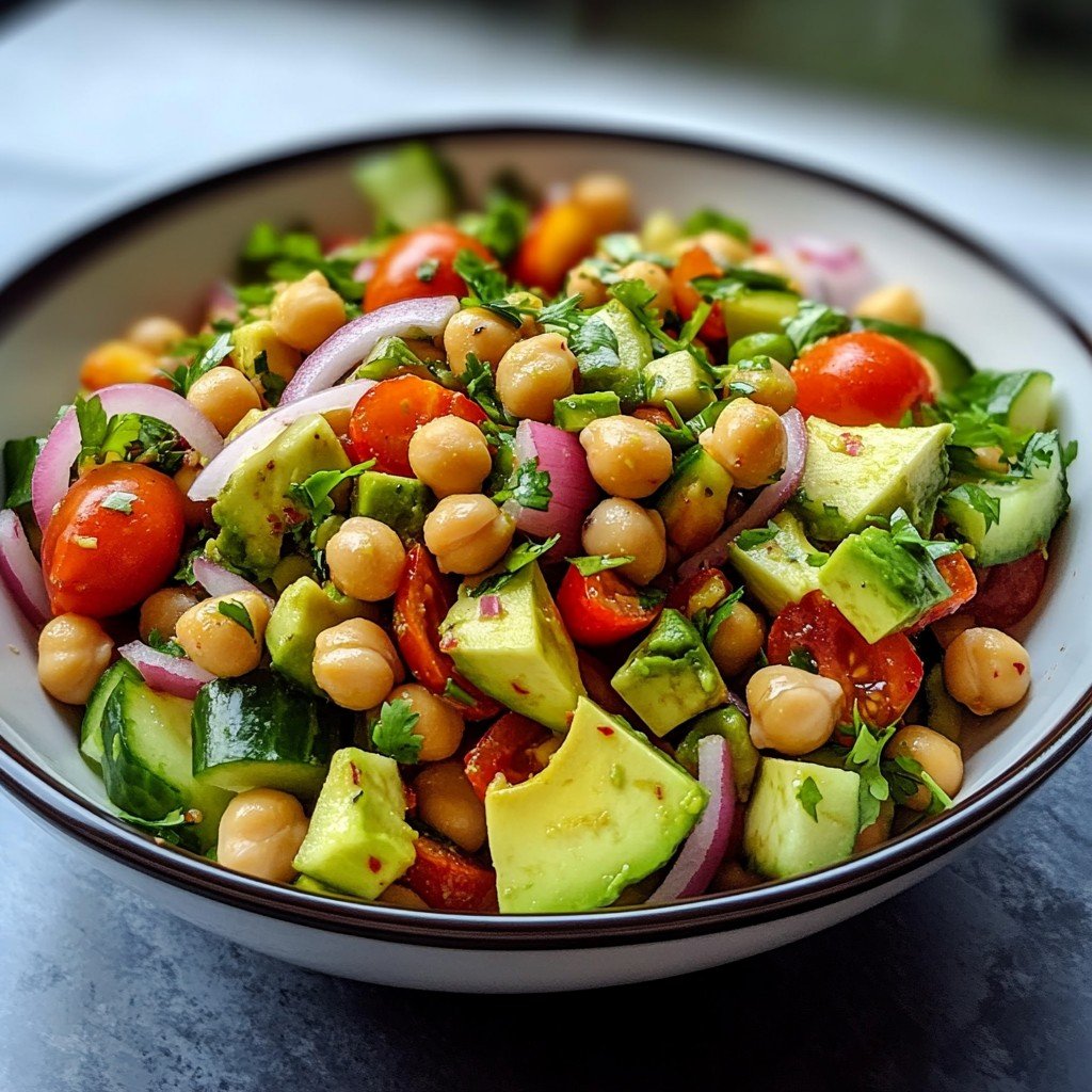 Chickpea and Avocado Salad You Will Crave