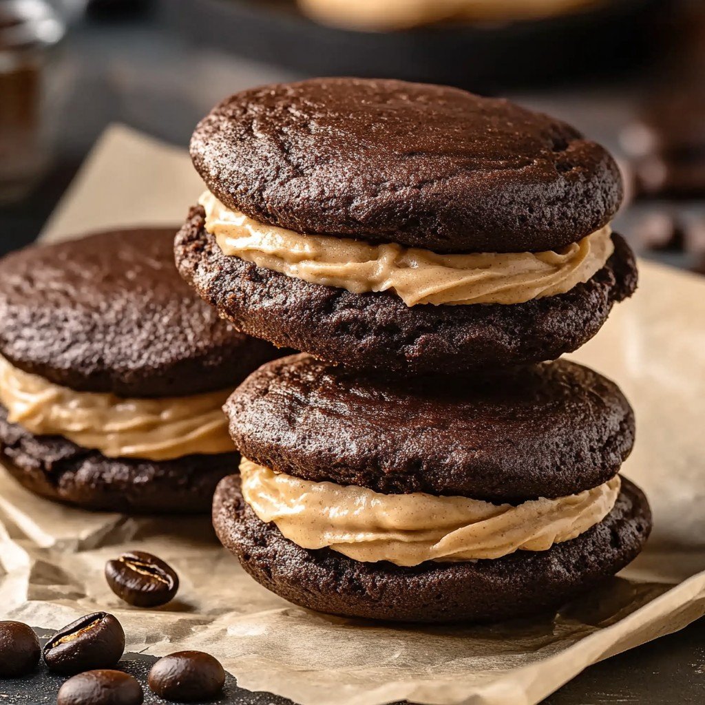 Chocolate Coffee Whoopie Pies