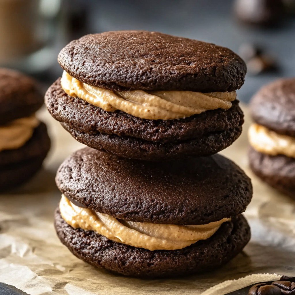 Chocolate Coffee Whoopie Pies