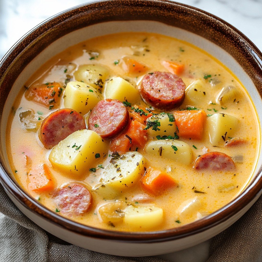 Creamy Kielbasa Potato Soup