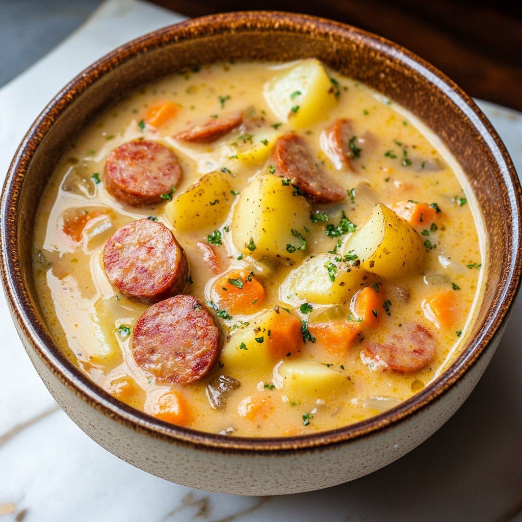 Creamy Kielbasa Potato Soup