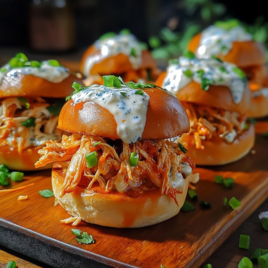 Easy Buffalo Chicken Sliders in 30 Minutes