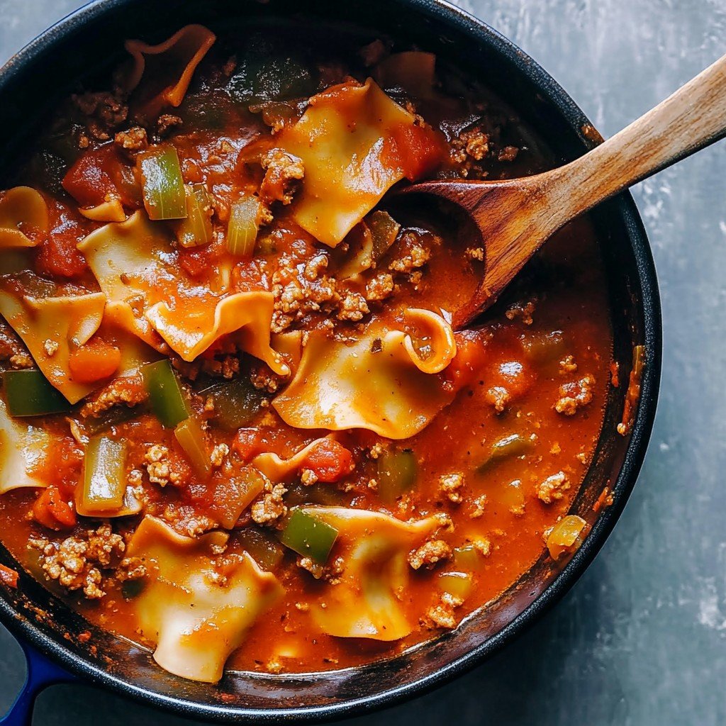 Easy Lasagna Soup Recipe