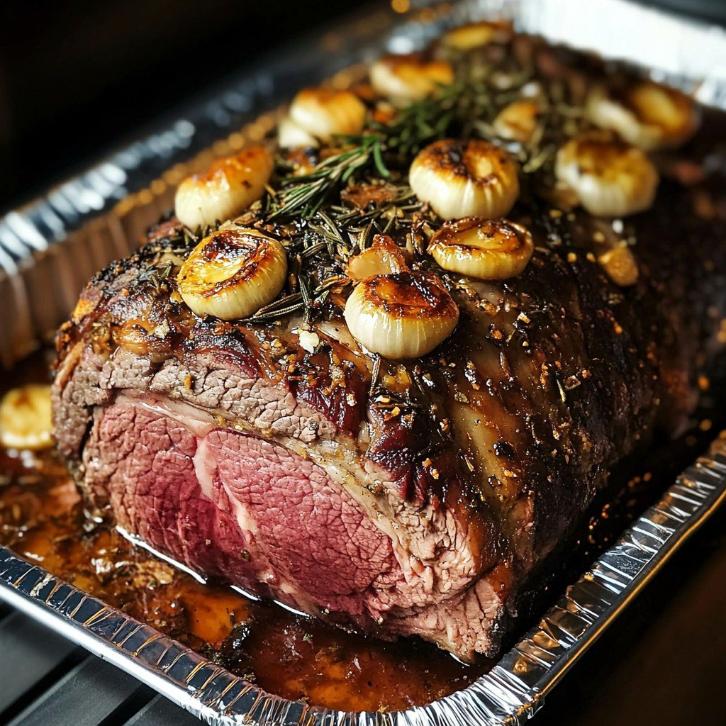Garlic Rosemary Rib Roast