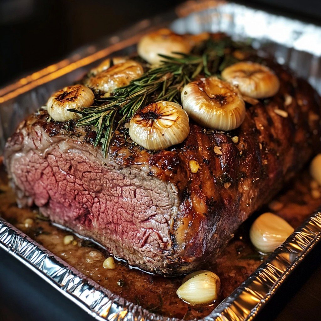 Garlic Rosemary Rib Roast