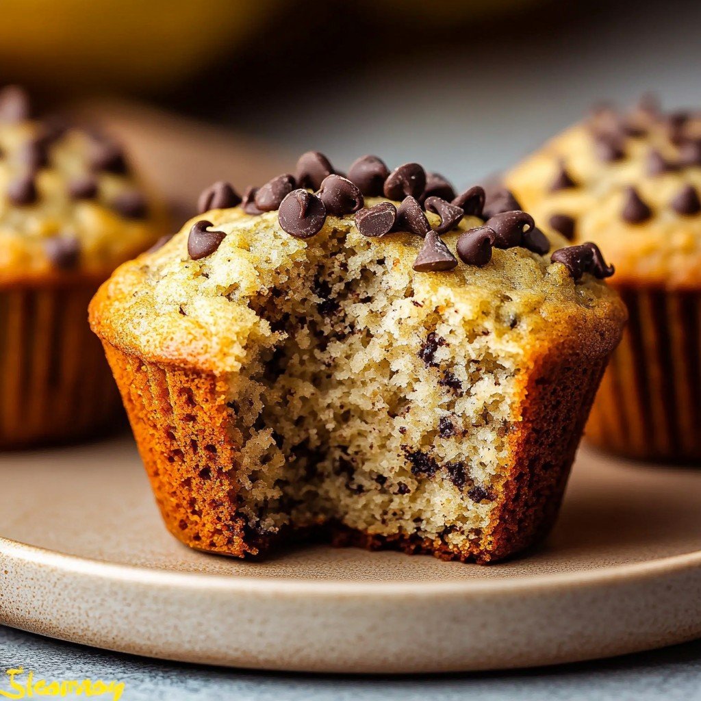 Healthy 5-Ingredient Greek Yogurt Banana Muffins