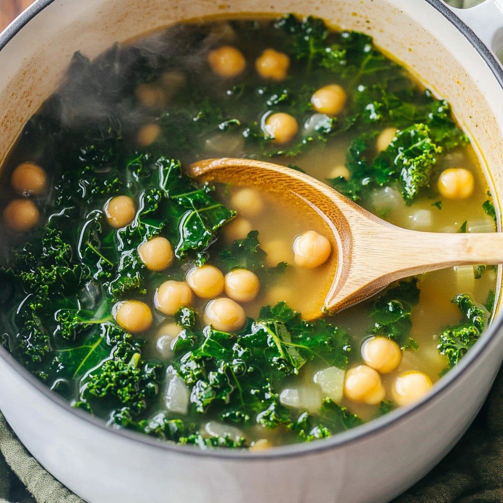 Healthy Chickpea & Kale Soup in 30 Minutes