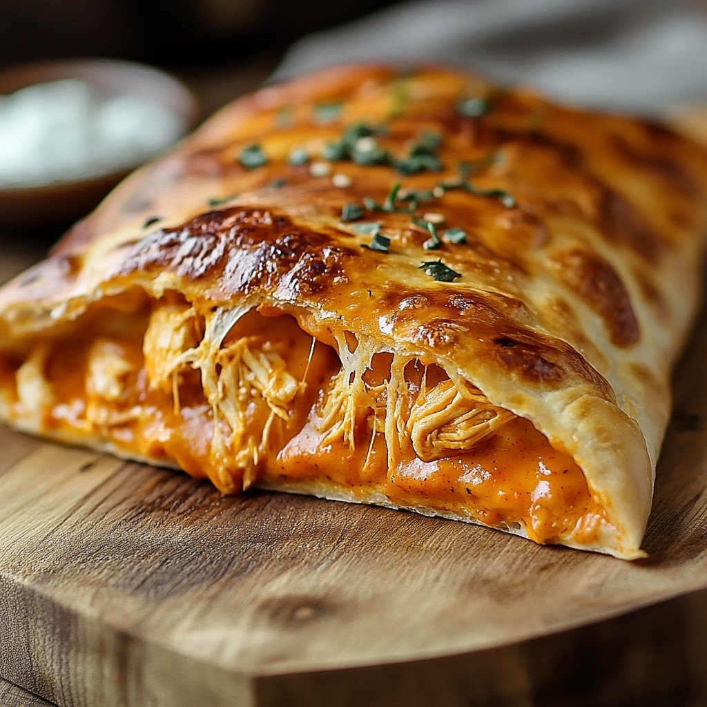 Irresistible Buffalo Chicken Calzone Recipe