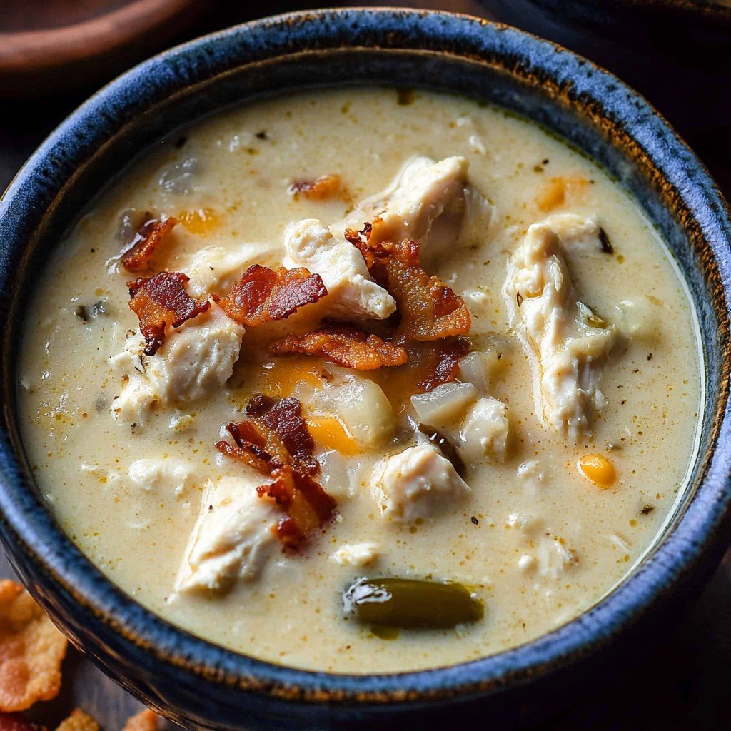 Jalapeño Popper Chicken Soup