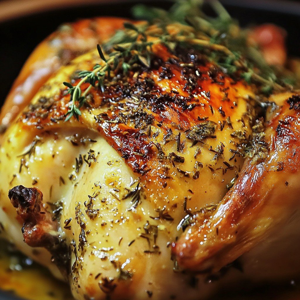 Juicy French Herb Butter Capon