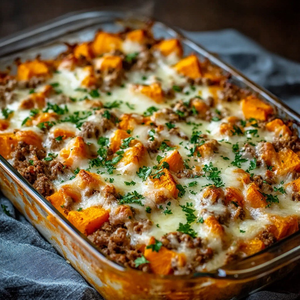 One-Pan Ground Turkey & Sweet Potato Bake in 30 Minutes