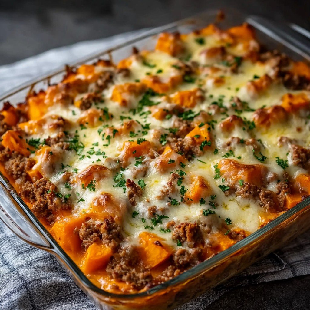 One-Pan Ground Turkey & Sweet Potato Bake in 30 Minutes