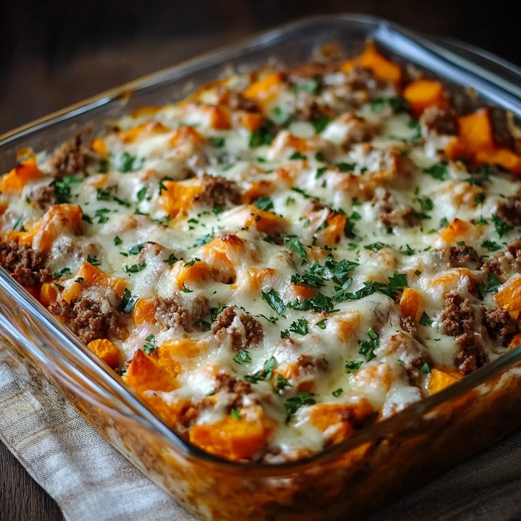 One-Pan Ground Turkey & Sweet Potato Bake in 30 Minutes
