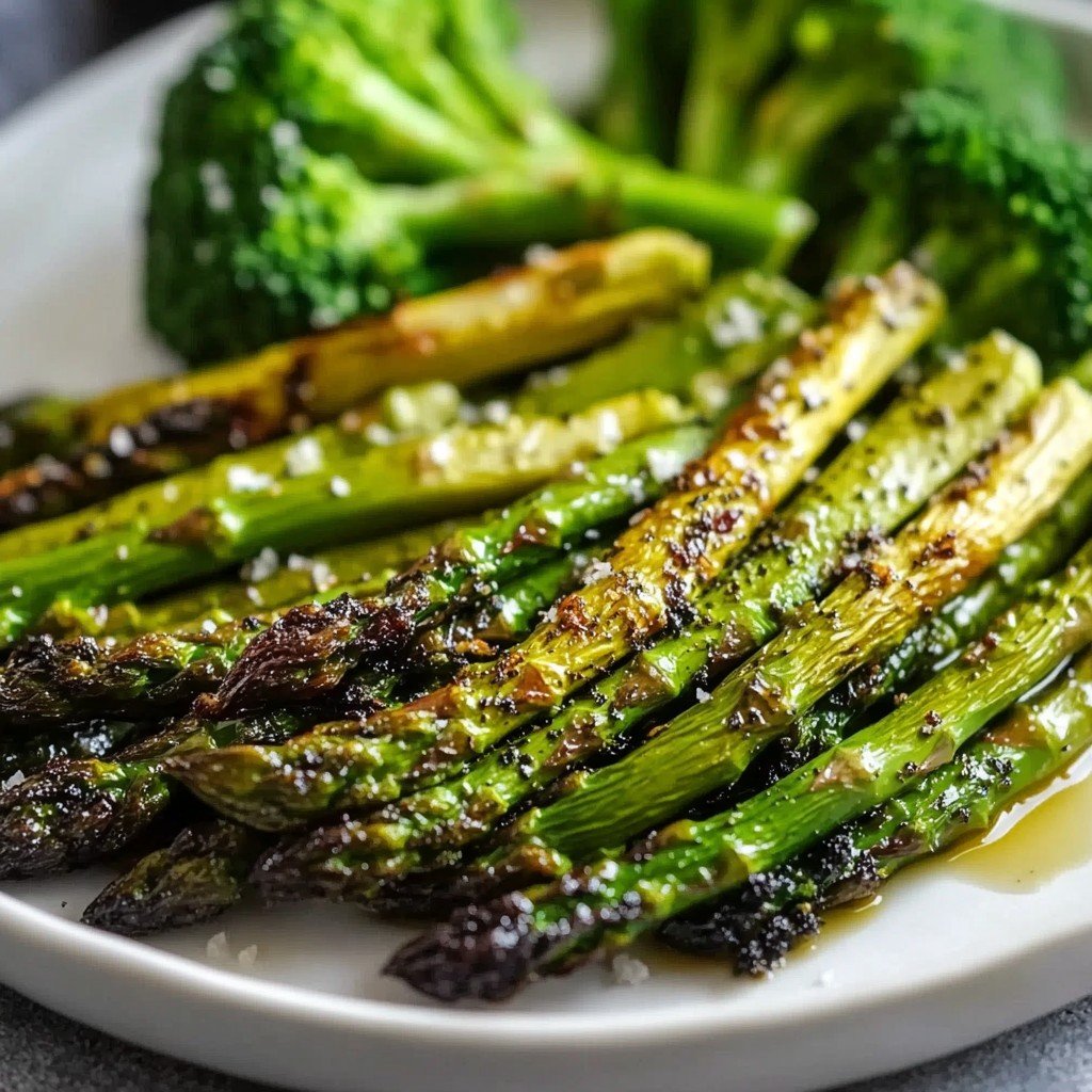 Paleo Roasted Asparagus and Broccoli