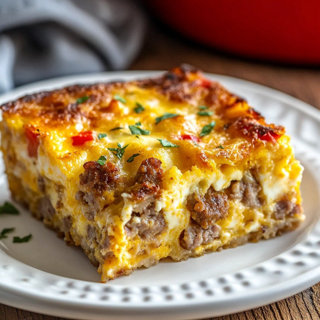 Sausage and Egg Casserole Easy Breakfast Bake