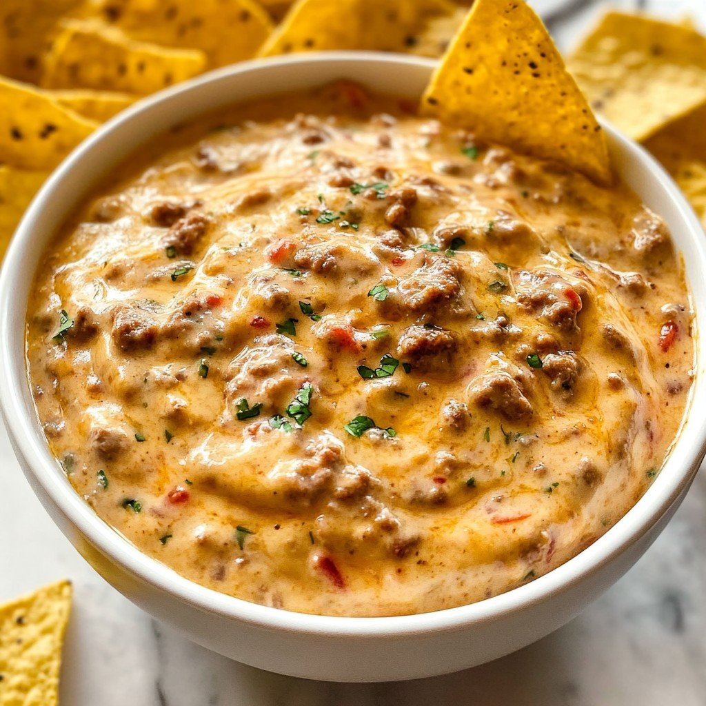Slow Cooker 3-Ingredient Sausage Cheese Dip