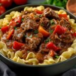 Delicious Ground Beef Orzo in Creamy Tomato Sauce Recipe