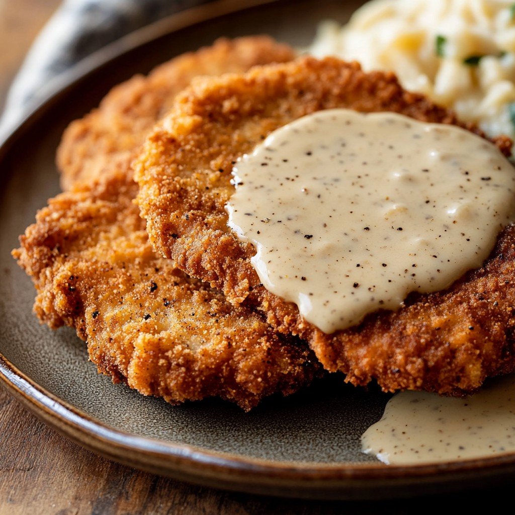 Southern Chicken-Fried Steak with Gravy
