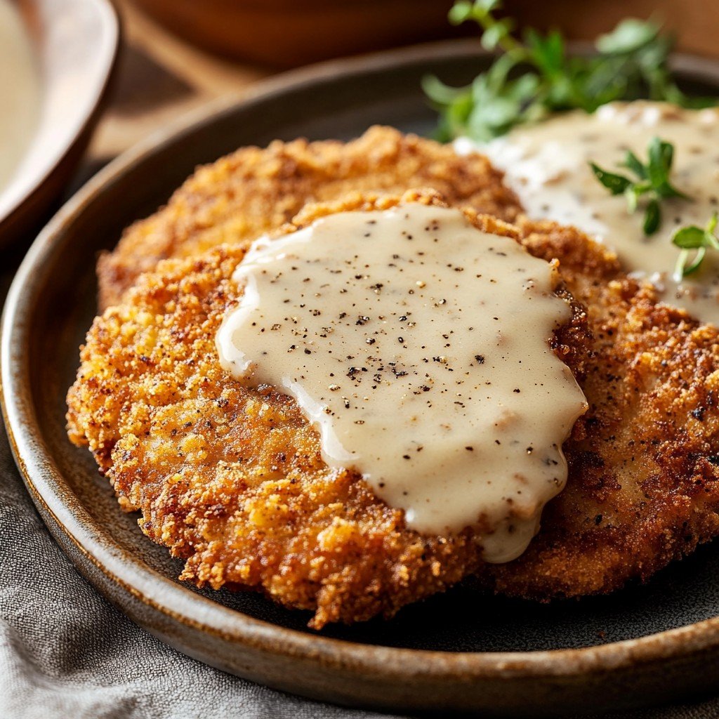 Southern Chicken-Fried Steak with Gravy