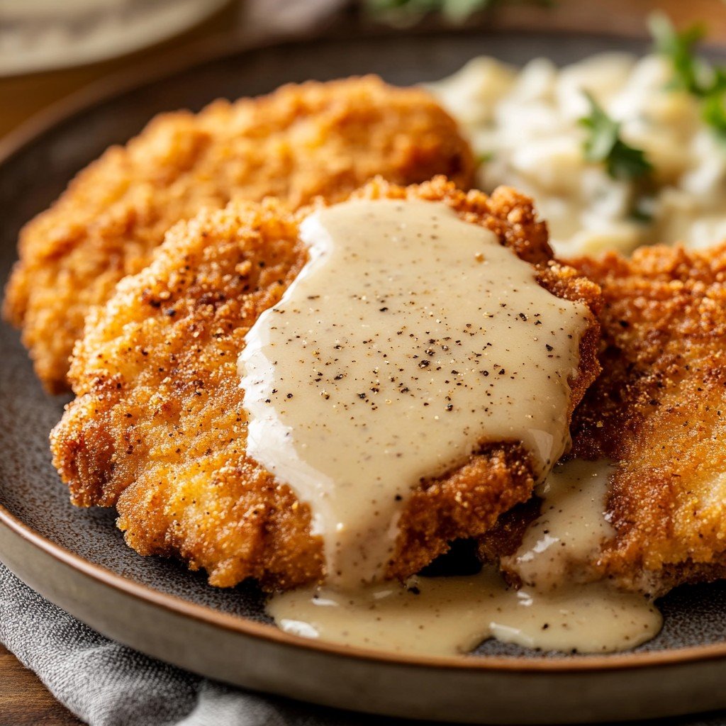 Southern Chicken-Fried Steak with Gravy