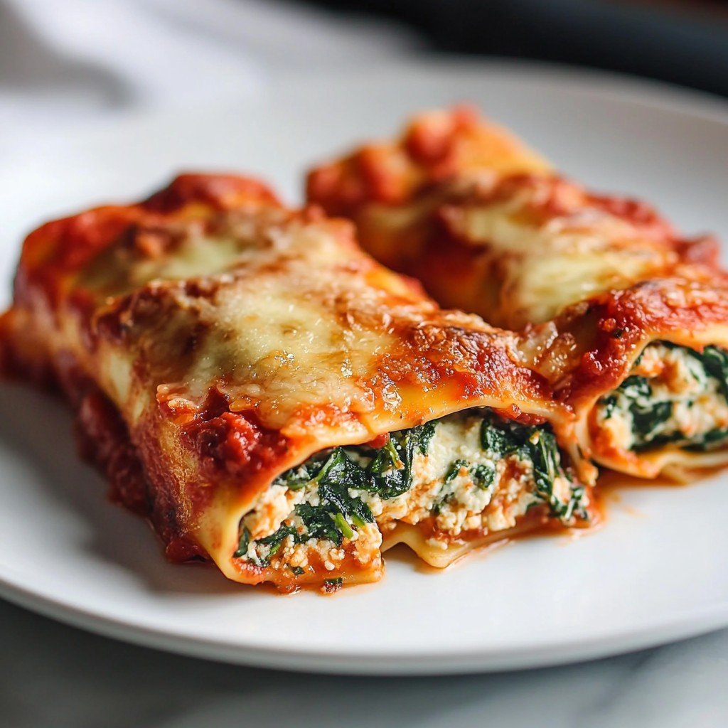 Spinach Ricotta Cannelloni