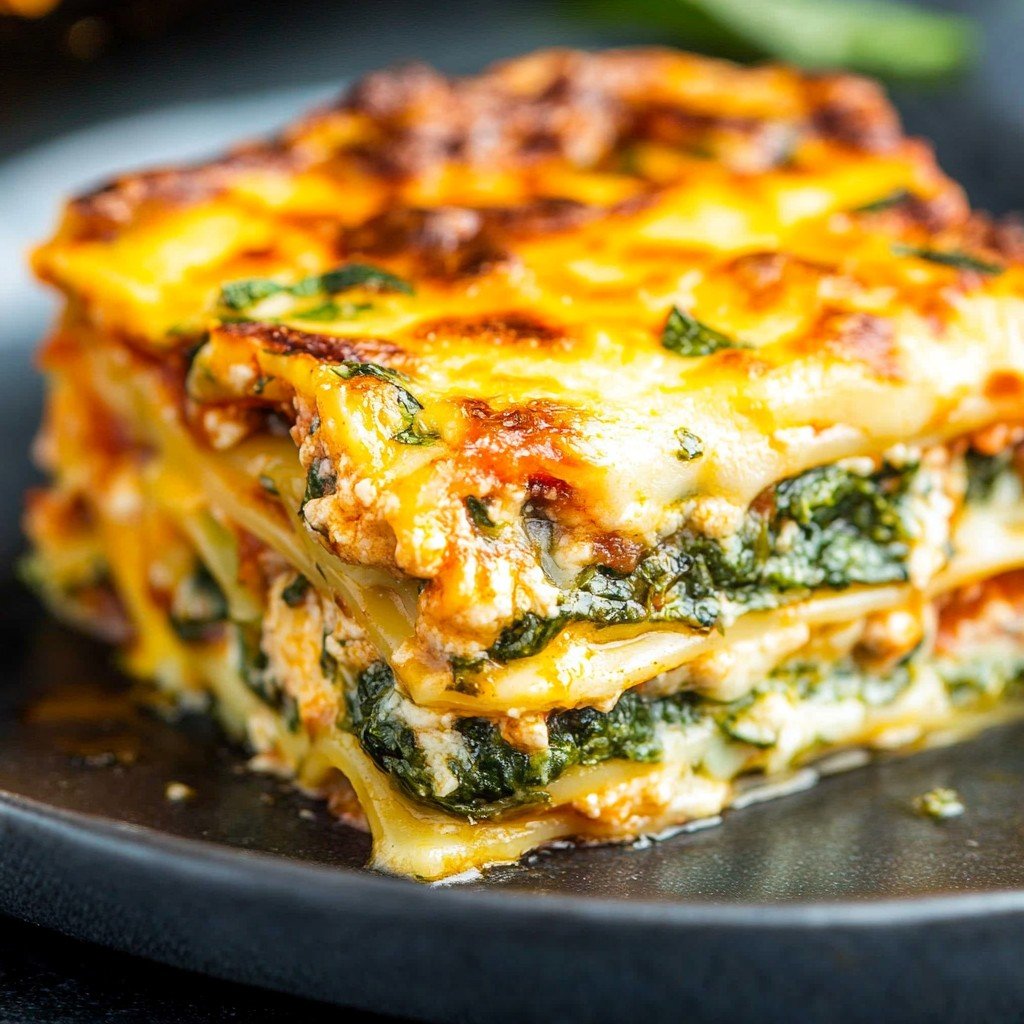 1 Easy Cheesy Spinach Lasagna