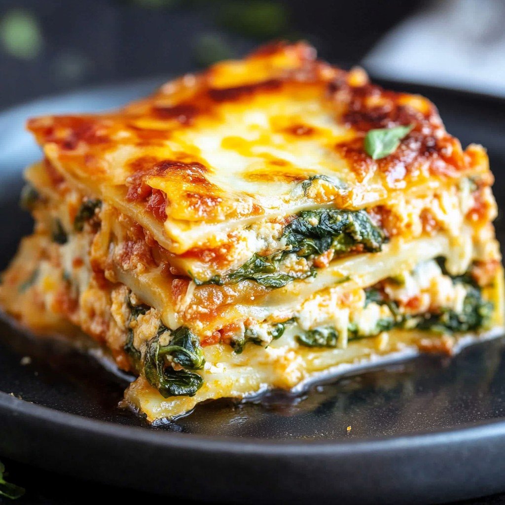 1 Easy Cheesy Spinach Lasagna