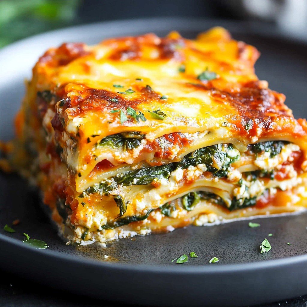 1 Easy Cheesy Spinach Lasagna
