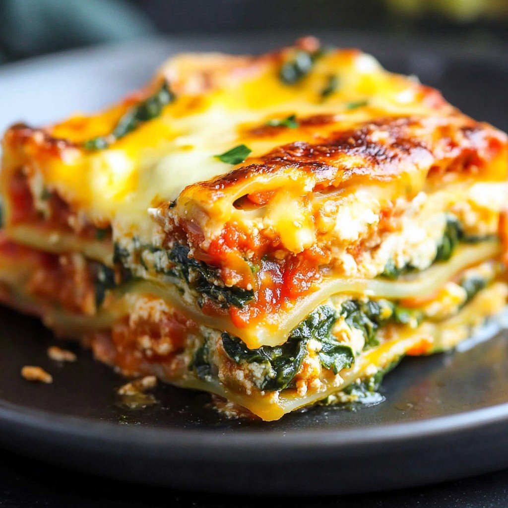 1 Easy Cheesy Spinach Lasagna