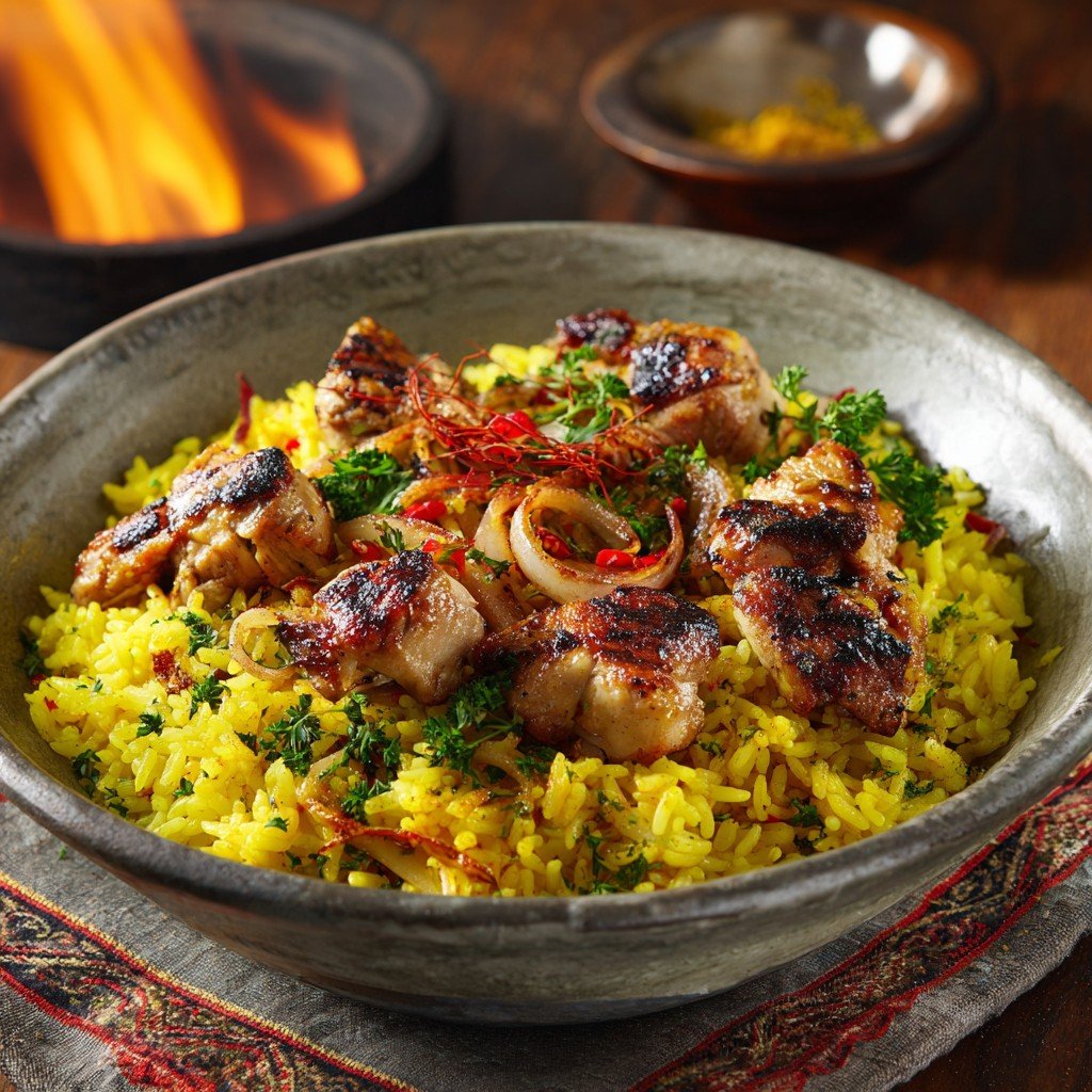 1-Pan Turmeric Chicken and Rice