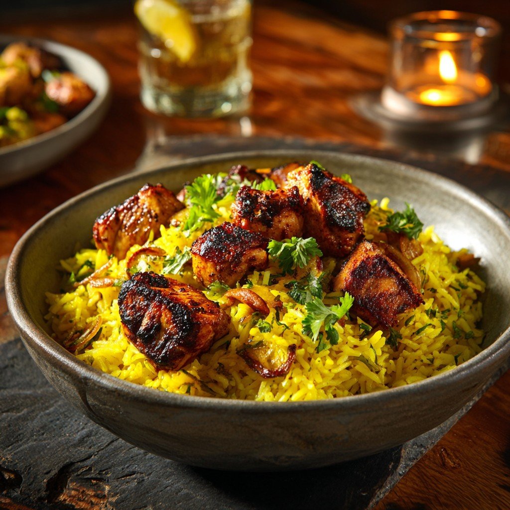 1-Pan Turmeric Chicken and Rice